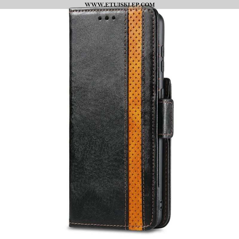 Etui Folio do Samsung Galaxy S21 Ultra 5G Dwukolorowe Podwójne Zapięcie Caseneo